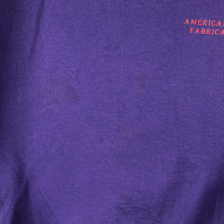 2000'S Hanes ACTIVEWEAR American Steel Fabricators Advertising Sweatshirt, Men's Size L cotton purple type Vintage Second Hand