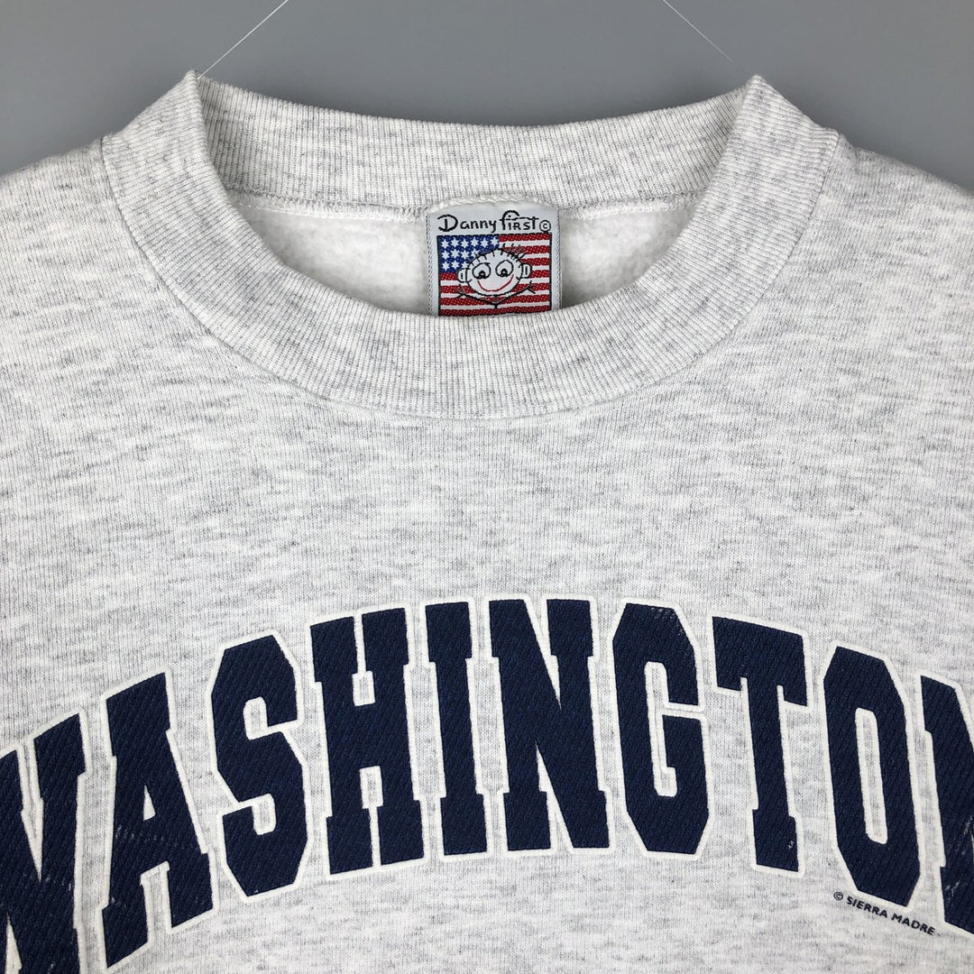 Vintage 90'S Danny First printed sweatshirt, made in the USA, size L, men's cotton gray type Vintage Second Hand