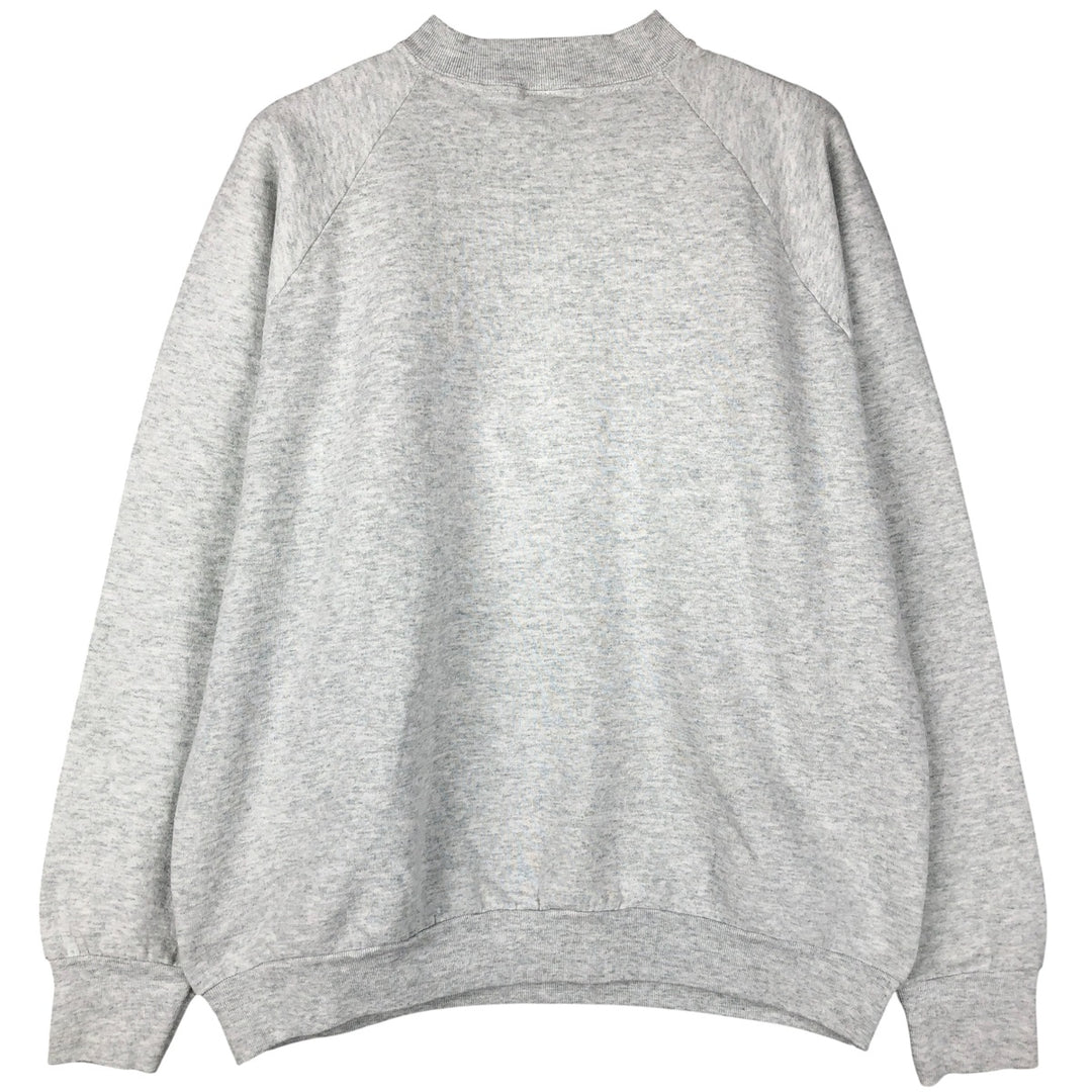 90'S Fruit of the Loom printed sweatshirt, made in the USA, men's XL size, vintage cotton gray type Vintage Second Hand