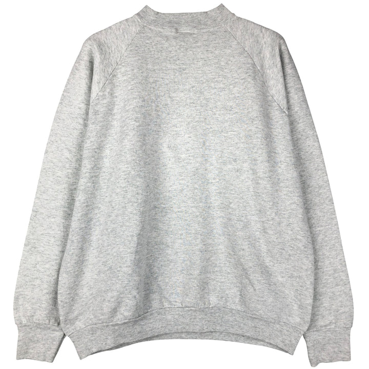90'S Fruit of the Loom printed sweatshirt, made in the USA, men's XL size, vintage cotton gray type Vintage Second Hand
