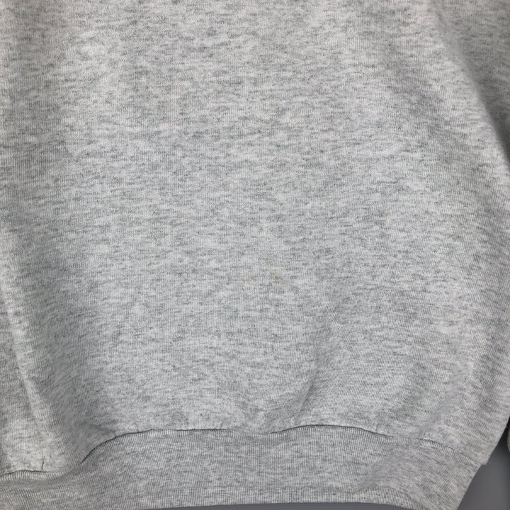 90'S Fruit of the Loom printed sweatshirt, made in the USA, men's XL size, vintage cotton gray type Vintage Second Hand