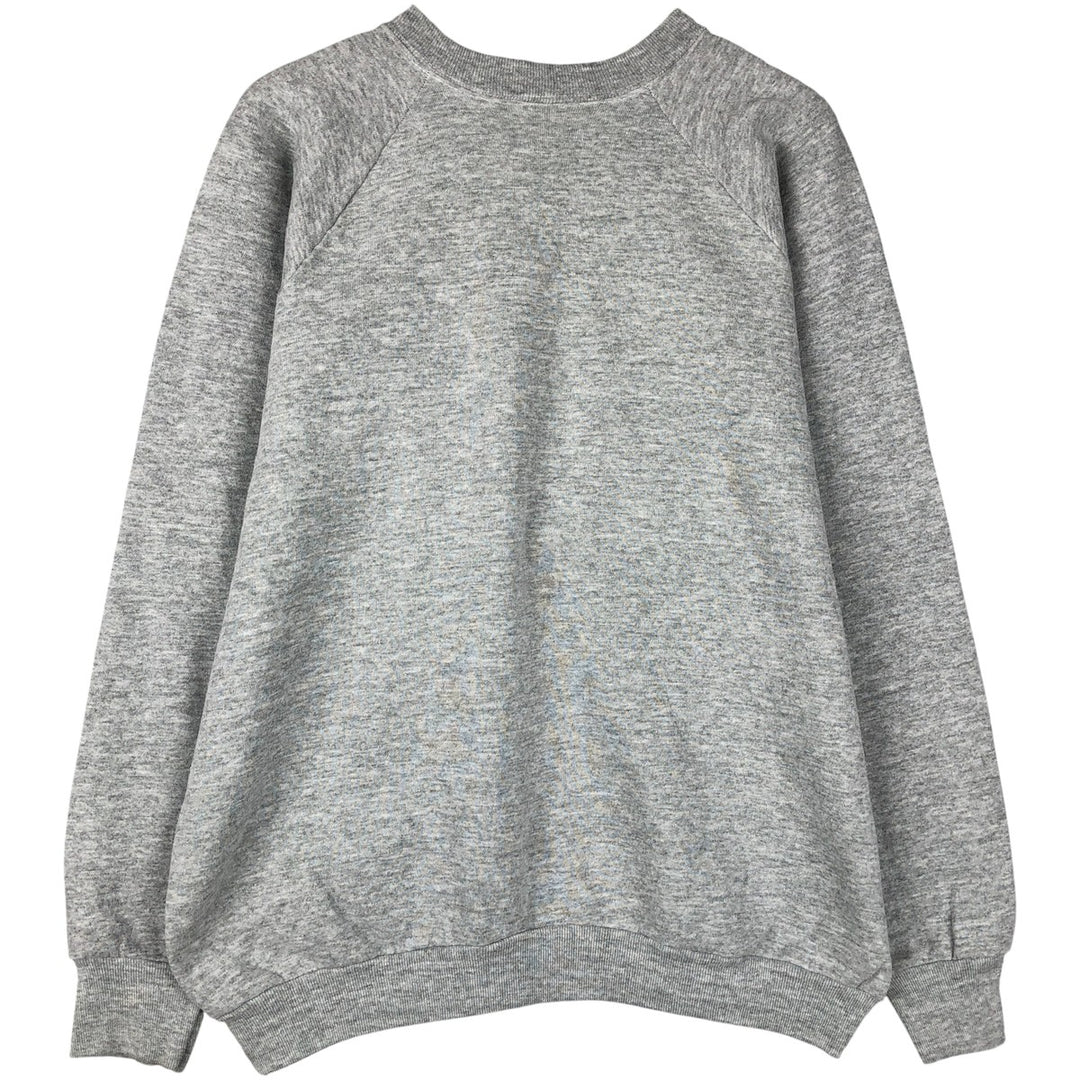 90'S Fruit of the Loom printed sweatshirt, made in the USA, men's XL size, vintage cotton gray type Vintage Second Hand