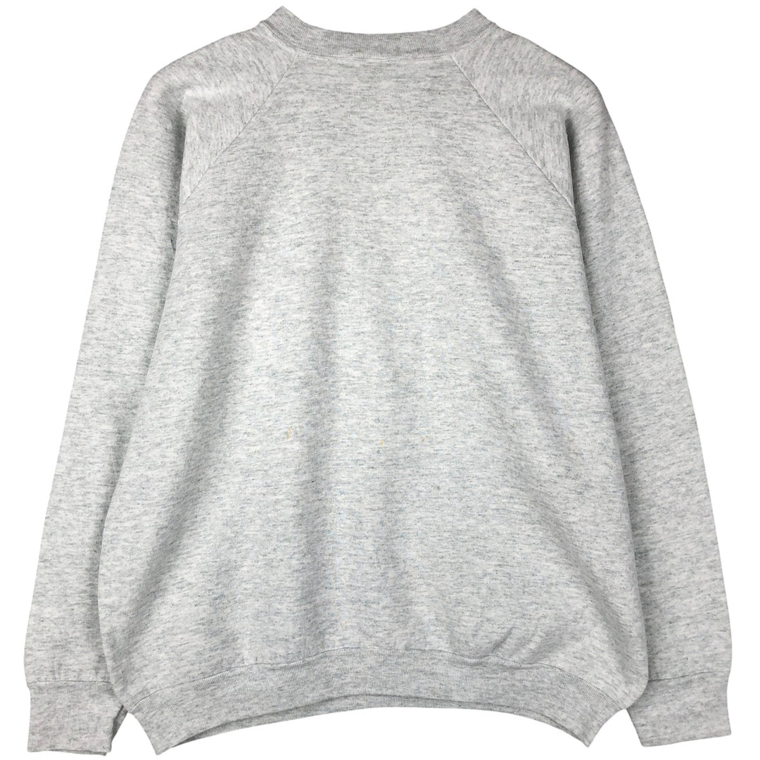 90'S Fruit of the Loom printed sweatshirt, made in the USA, men's XL size, vintage cotton gray type Vintage Second Hand