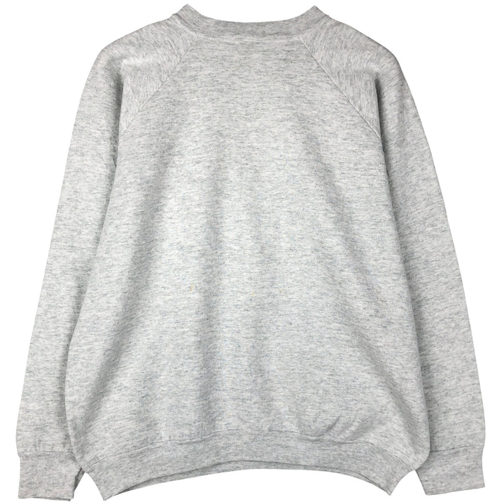 90'S Fruit of the Loom printed sweatshirt, made in the USA, men's XL size, vintage cotton gray type Vintage Second Hand