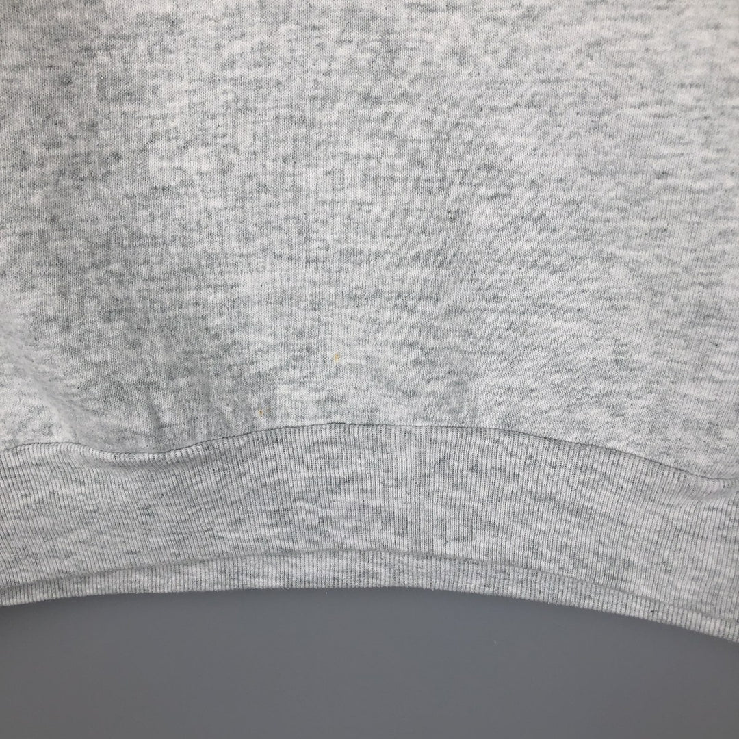 90'S Fruit of the Loom printed sweatshirt, made in the USA, men's XL size, vintage cotton gray type Vintage Second Hand