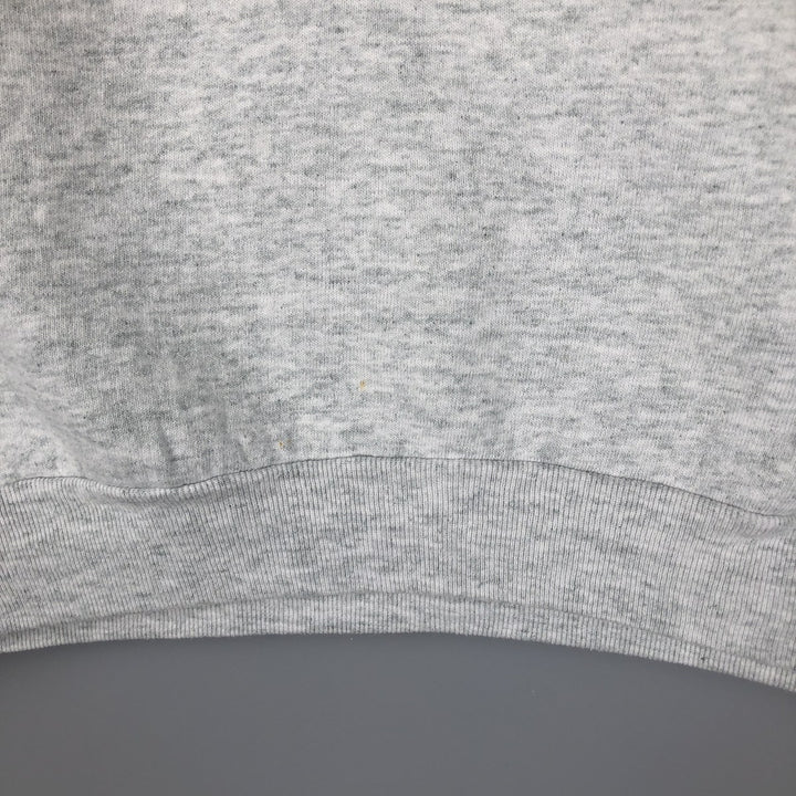 90'S Fruit of the Loom printed sweatshirt, made in the USA, men's XL size, vintage cotton gray type Vintage Second Hand