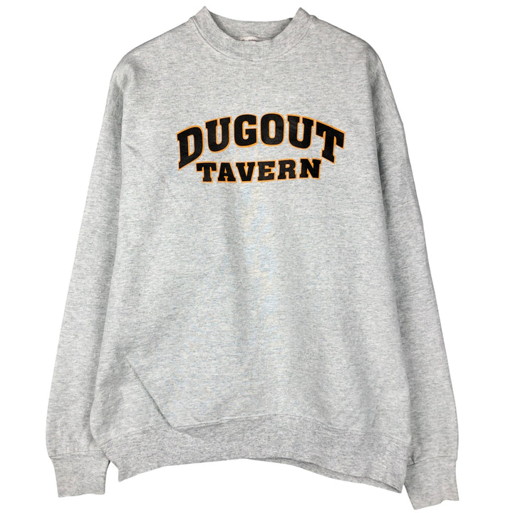 Vintage 90'S Fruit of the Loom Supercotton Print Sweatshirt, Made in USA, Men's Size XL cotton gray type Vintage Second Hand
