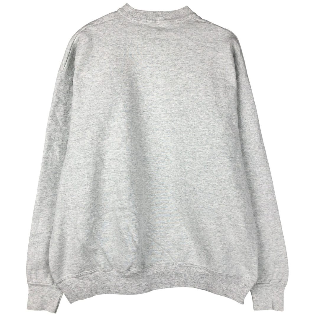 Vintage 90'S Fruit of the Loom Supercotton Print Sweatshirt, Made in USA, Men's Size XL cotton gray type Vintage Second Hand