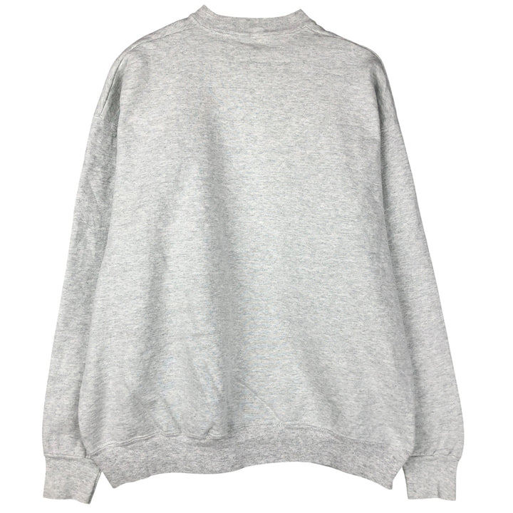 Vintage 90'S Fruit of the Loom Supercotton Print Sweatshirt, Made in USA, Men's Size XL cotton gray type Vintage Second Hand