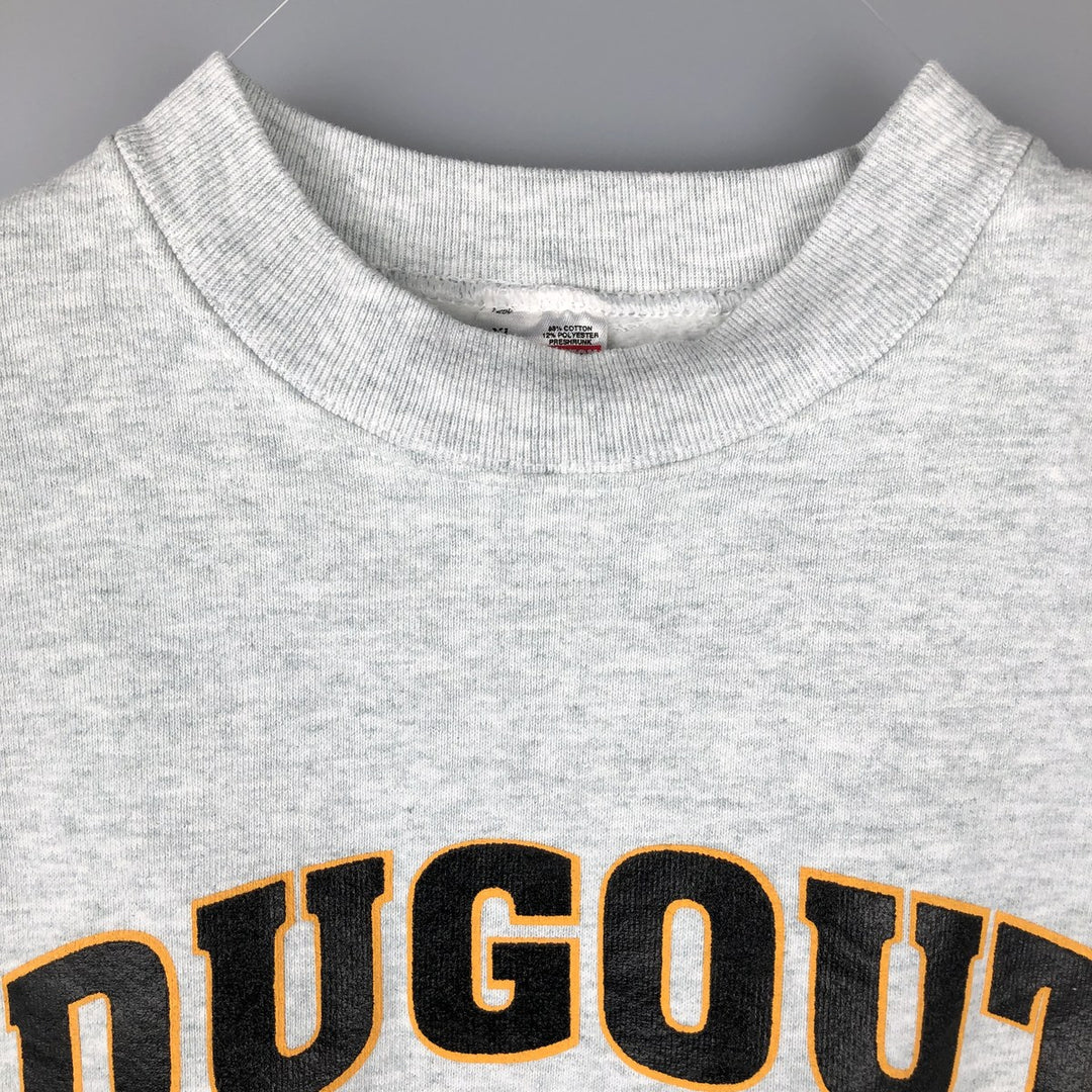 Vintage 90'S Fruit of the Loom Supercotton Print Sweatshirt, Made in USA, Men's Size XL cotton gray type Vintage Second Hand