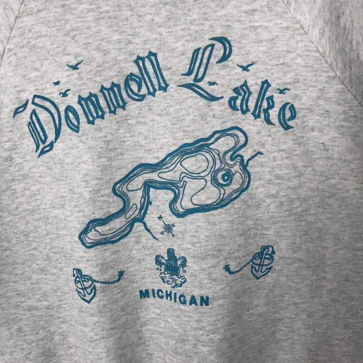 Vintage 90'S Fruit of the Loom souvenir print sweatshirt, made in the USA, men's size XXL cotton gray type Vintage Second Hand