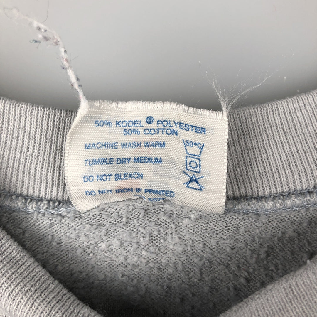 Vintage 80s-90'S TEE JAYS printed sweatshirt, made in the USA, men's size XL cotton gray type Vintage Second Hand