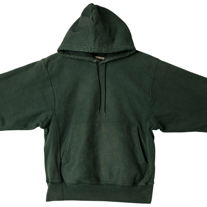 2000'S Champion Premium Reverse Weave Eyeless Sweatshirt Pullover Hoodie, Men's Size Small cotton green type Vintage Second Hand