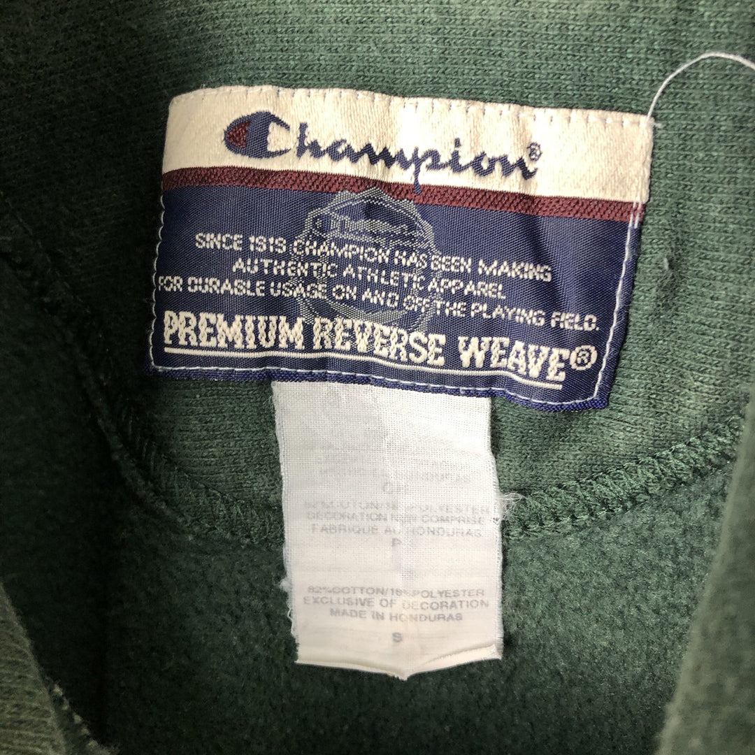2000'S Champion Premium Reverse Weave Eyeless Sweatshirt Pullover Hoodie, Men's Size Small cotton green type Vintage Second Hand