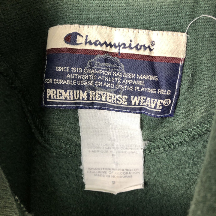 2000'S Champion Premium Reverse Weave Eyeless Sweatshirt Pullover Hoodie, Men's Size Small cotton green type Vintage Second Hand