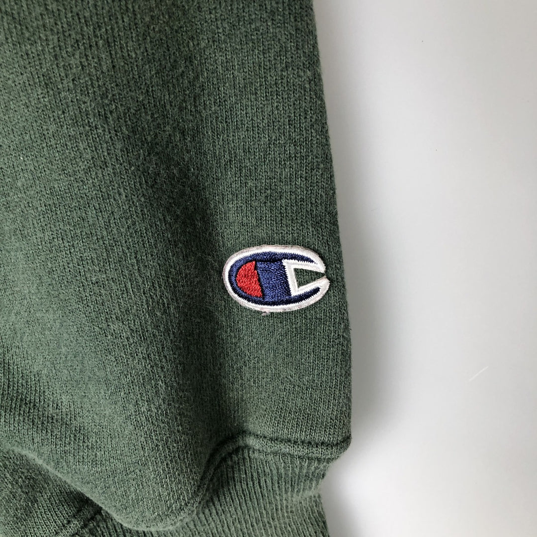 2000'S Champion Premium Reverse Weave Eyeless Sweatshirt Pullover Hoodie, Men's Size Small cotton green type Vintage Second Hand
