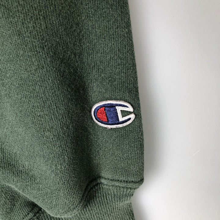 2000'S Champion Premium Reverse Weave Eyeless Sweatshirt Pullover Hoodie, Men's Size Small cotton green type Vintage Second Hand