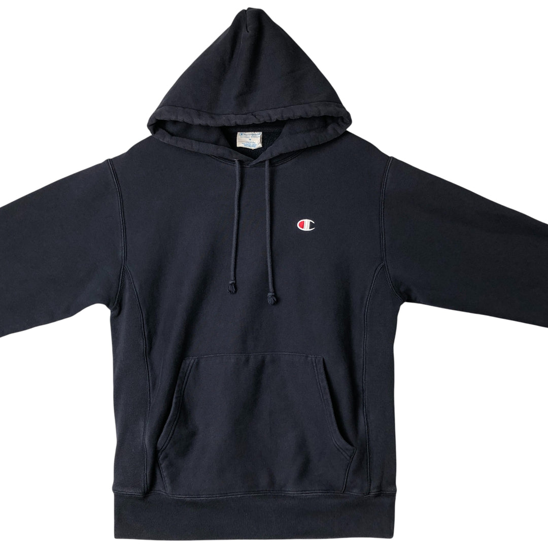 Champion Reverse Weave Replica Solid Tag Pullover Hoodie, Men's Size M cotton navy blue type Vintage Second Hand