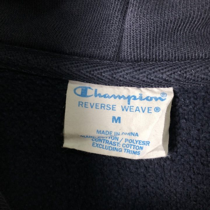 Champion Reverse Weave Replica Solid Tag Pullover Hoodie, Men's Size M cotton navy blue type Vintage Second Hand