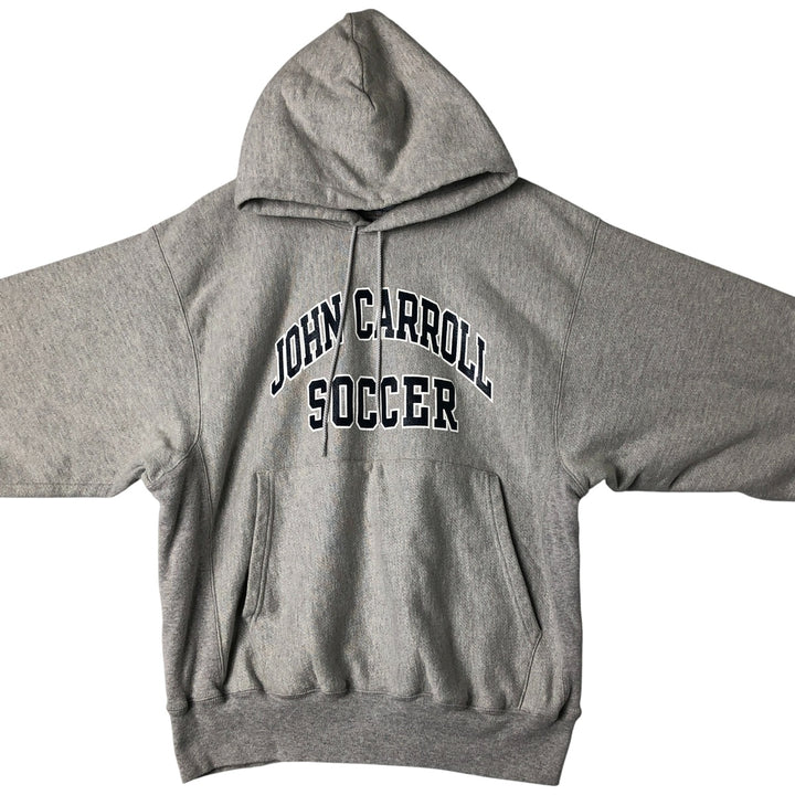 Champion Authentic Sweatshirt Pullover Hoodie, Men's Size M cotton gray type Vintage Second Hand