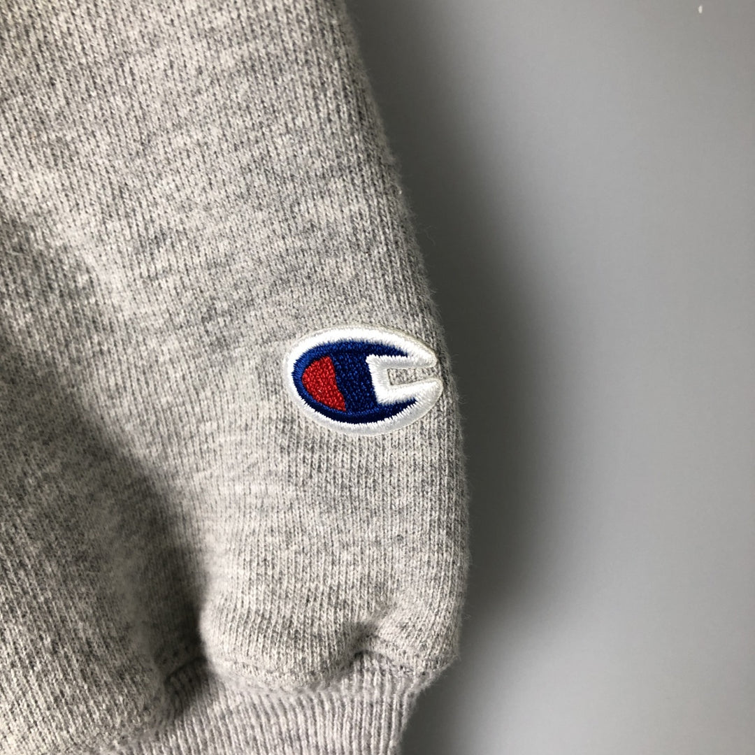 Champion Authentic Sweatshirt Pullover Hoodie, Men's Size M cotton gray type Vintage Second Hand