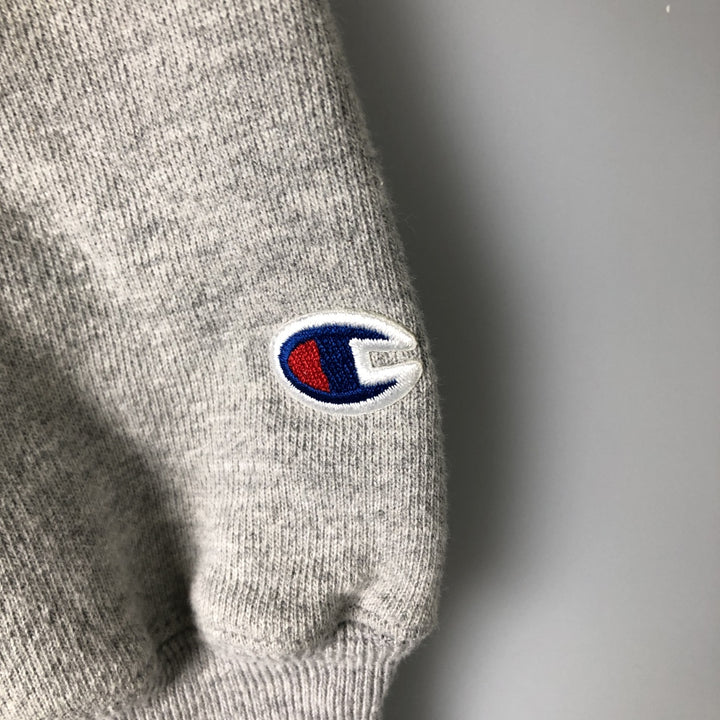 Champion Authentic Sweatshirt Pullover Hoodie, Men's Size M cotton gray type Vintage Second Hand
