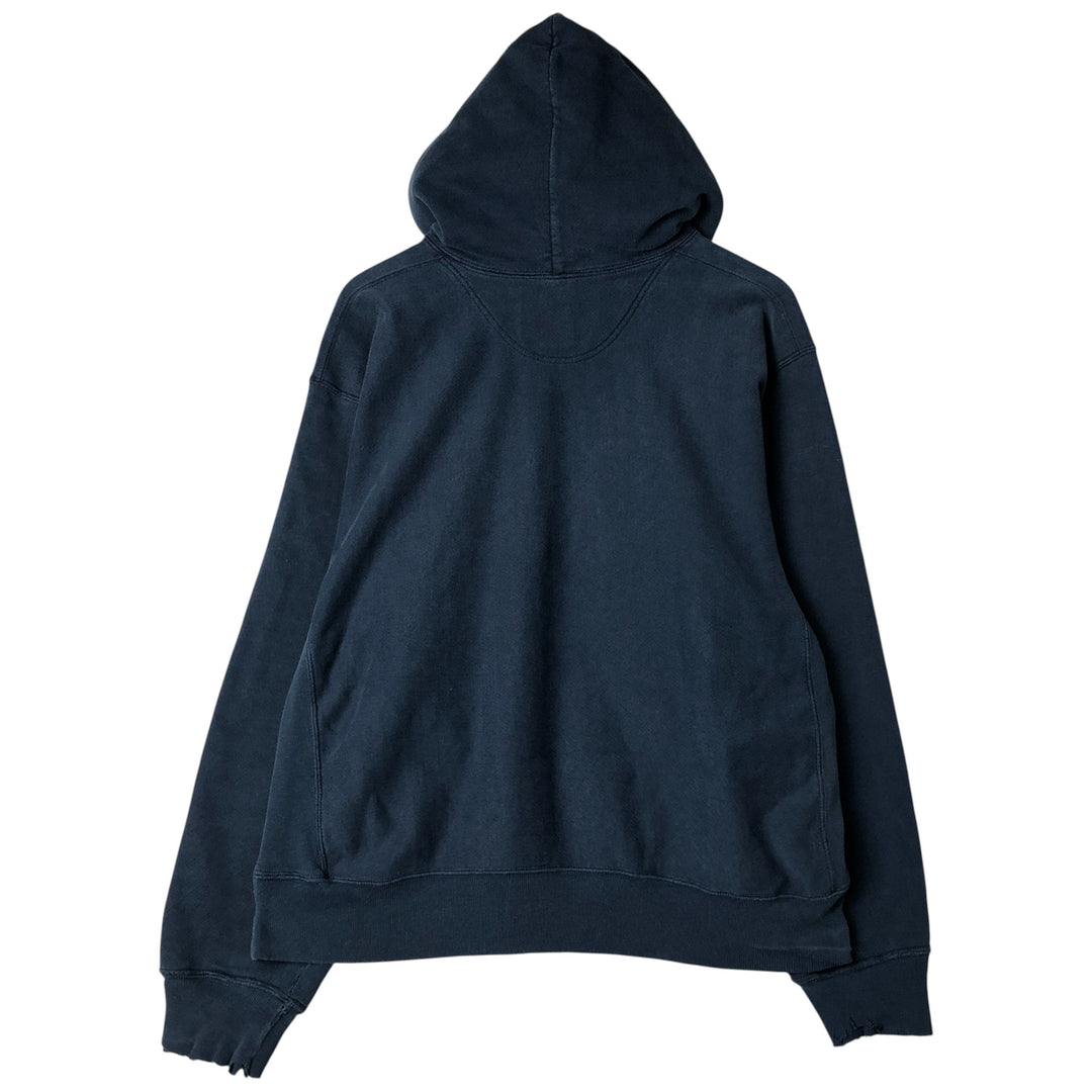 00'S Champion PREMIUM REVERSE WEAVE Premium Reverse Weave Sweat Pullover Hoodie Men's XL unclear navy blue type Vintage Second Hand