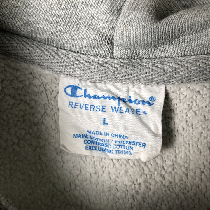 Champion Reverse Weave Replica Single Color Tag Sweat Pullover Hoodie Men's L Size cotton gray type Vintage Second Hand