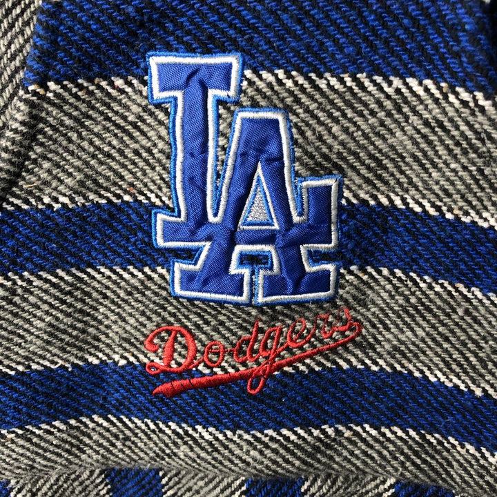 MLB Los Angeles Dodgers Striped Mexican Hoodie, Men's Size XL cotton blue type Vintage Second Hand
