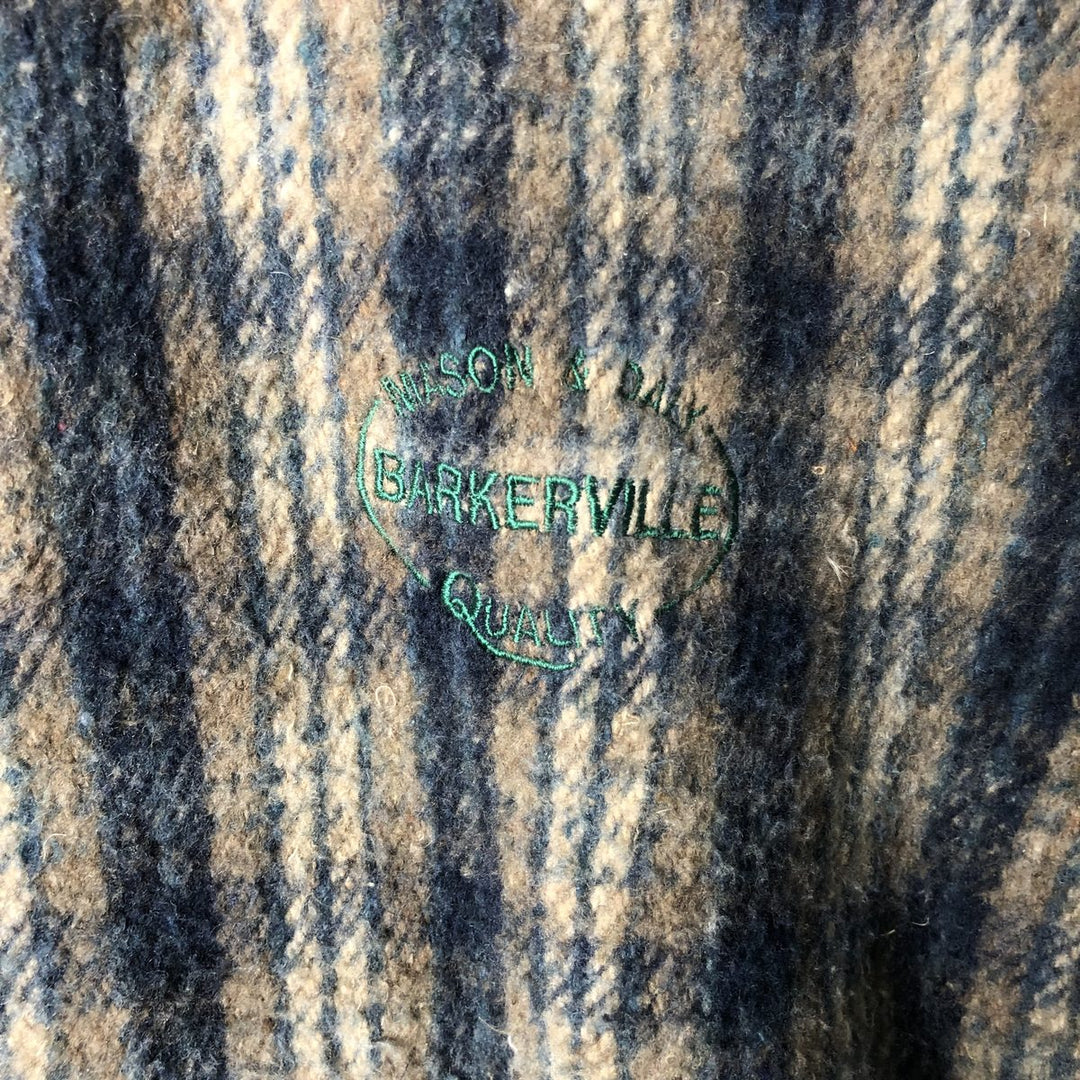Vintage 90'S EARTHRAGZ Check Pattern Mexican Hoodie, Men's Size XL polyester Beige type Vintage Second Hand