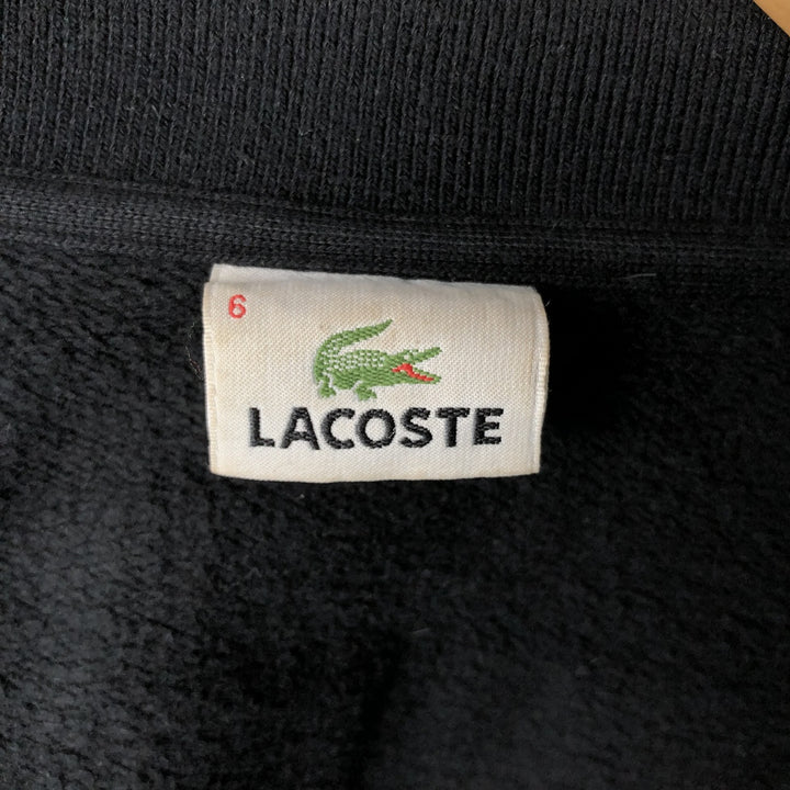Lacoste Full-Zip Sweatshirt, Size 6, Men's XL cotton black type Vintage Second Hand
