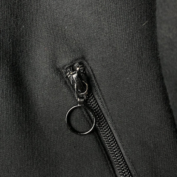 Lacoste Full-Zip Sweatshirt, Size 6, Men's XL cotton black type Vintage Second Hand