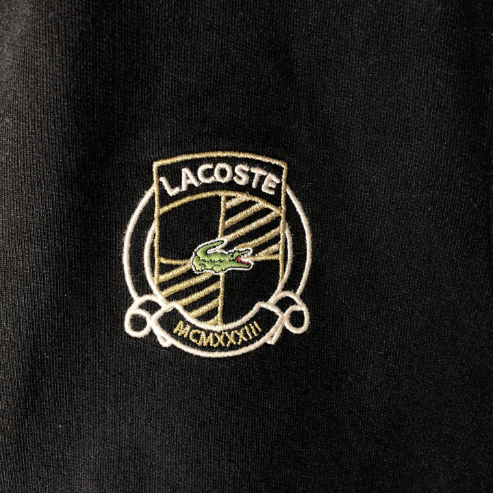 Lacoste Full-Zip Sweatshirt, Size 6, Men's XL cotton black type Vintage Second Hand