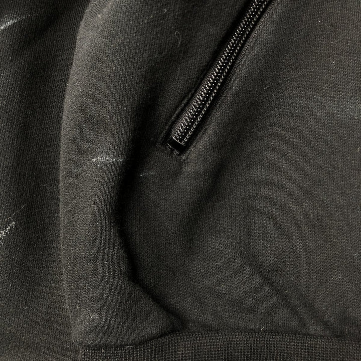 Lacoste Full-Zip Sweatshirt, Size 6, Men's XL cotton black type Vintage Second Hand