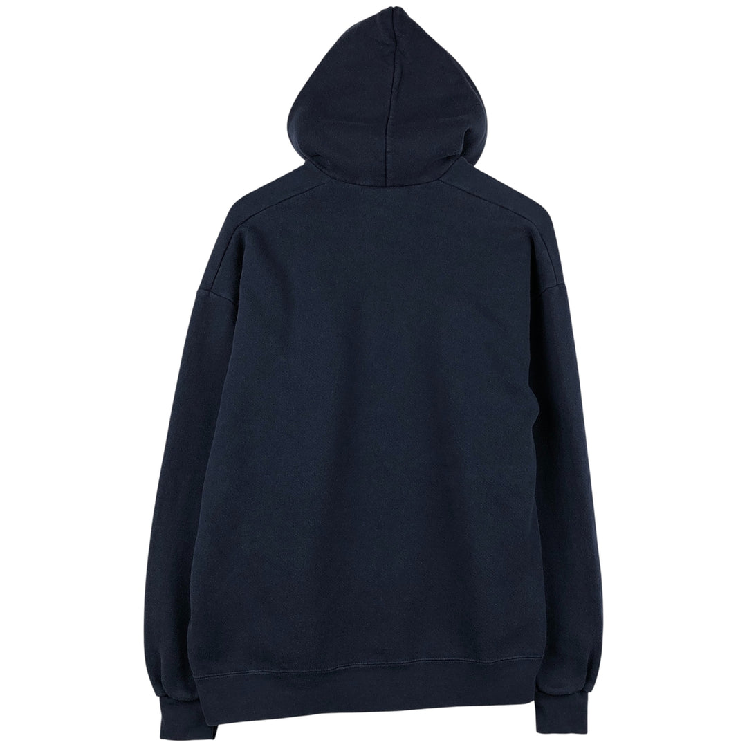Vintage 90'S Lee Advertising full-zip sweatshirt, men's size XL cotton navy blue type Vintage Second Hand