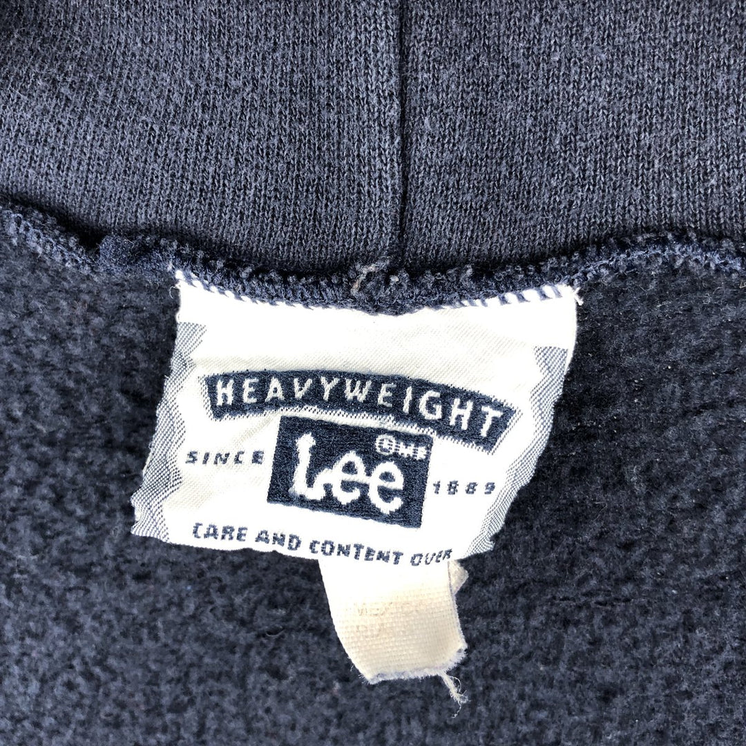 Vintage 90'S Lee Advertising full-zip sweatshirt, men's size XL cotton navy blue type Vintage Second Hand