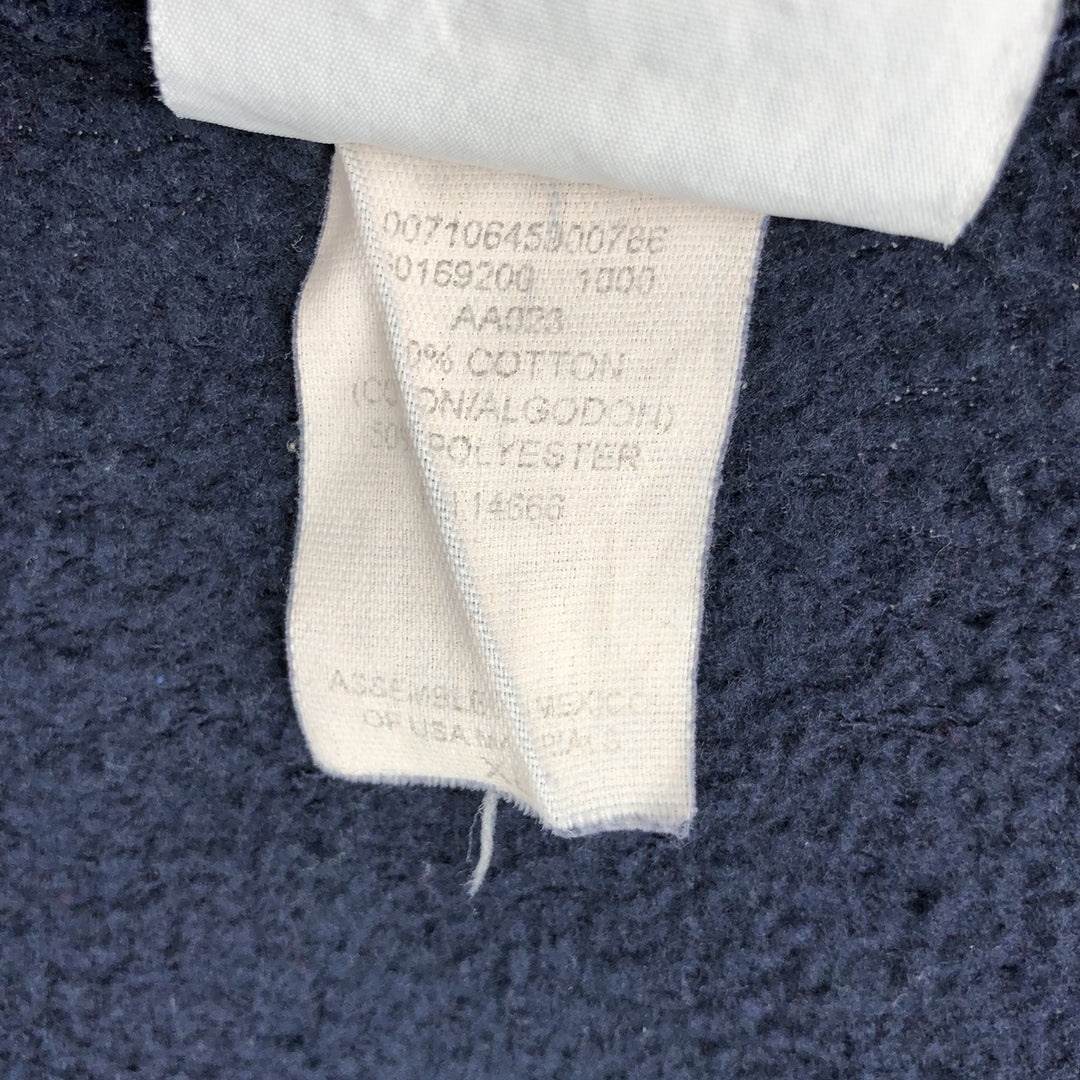 Vintage 90'S Lee Advertising full-zip sweatshirt, men's size XL cotton navy blue type Vintage Second Hand
