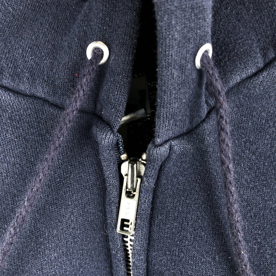 Vintage 90'S Lee Advertising full-zip sweatshirt, men's size XL cotton navy blue type Vintage Second Hand