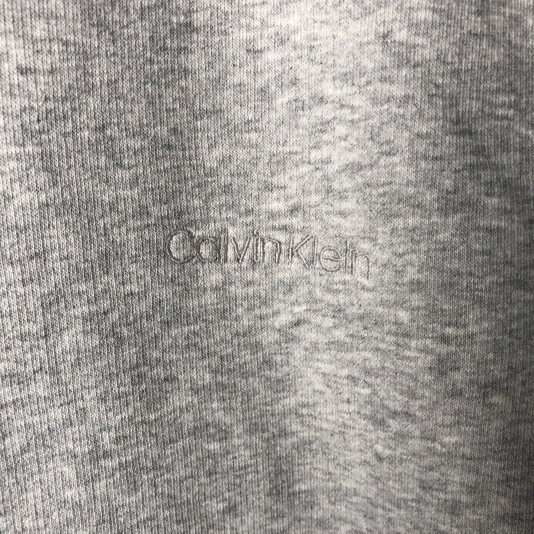 2000s~ Calvin Klein Soft Touch Fleece Full-Zip Sweatshirt, Men's XL cotton gray type Vintage Second Hand