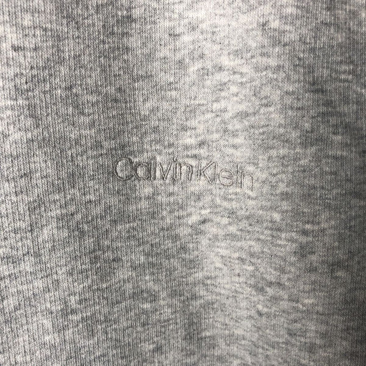 2000s~ Calvin Klein Soft Touch Fleece Full-Zip Sweatshirt, Men's XL cotton gray type Vintage Second Hand