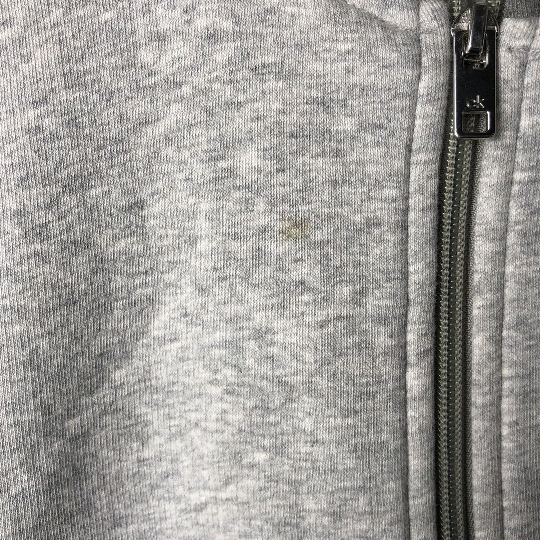 2000s~ Calvin Klein Soft Touch Fleece Full-Zip Sweatshirt, Men's XL cotton gray type Vintage Second Hand