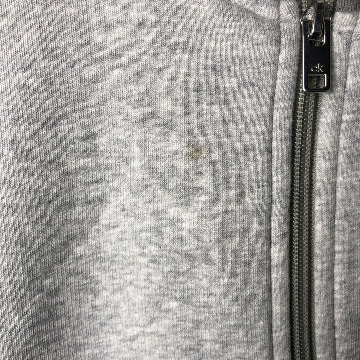 2000s~ Calvin Klein Soft Touch Fleece Full-Zip Sweatshirt, Men's XL cotton gray type Vintage Second Hand