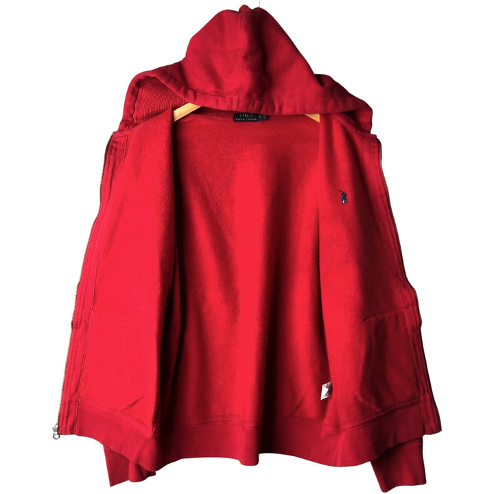 Ralph Lauren POLO RALPH LAUREN Sweat Full Zip Hoodie Men's XL cotton red type Vintage Second Hand