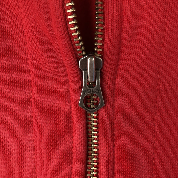 Ralph Lauren POLO RALPH LAUREN Sweat Full Zip Hoodie Men's XL cotton red type Vintage Second Hand