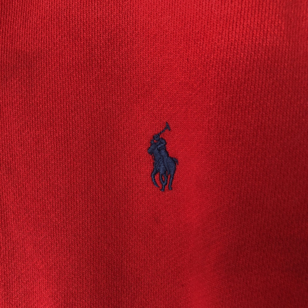 Ralph Lauren POLO RALPH LAUREN Sweat Full Zip Hoodie Men's XL cotton red type Vintage Second Hand