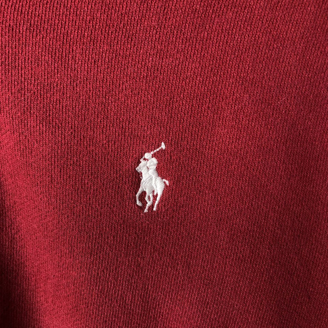 Ralph Lauren POLO by Ralph Lauren Sweat Full Zip Hoodie Men's L size cotton wine-red Vintage Second Hand
