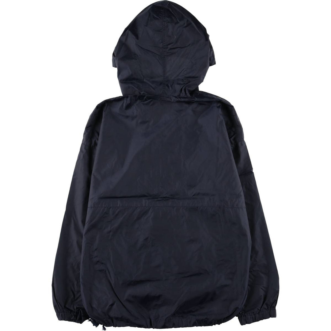 Vintage 90'S J.Crew anorak parka, size M, men's Nylon navy blue type Vintage Second Hand