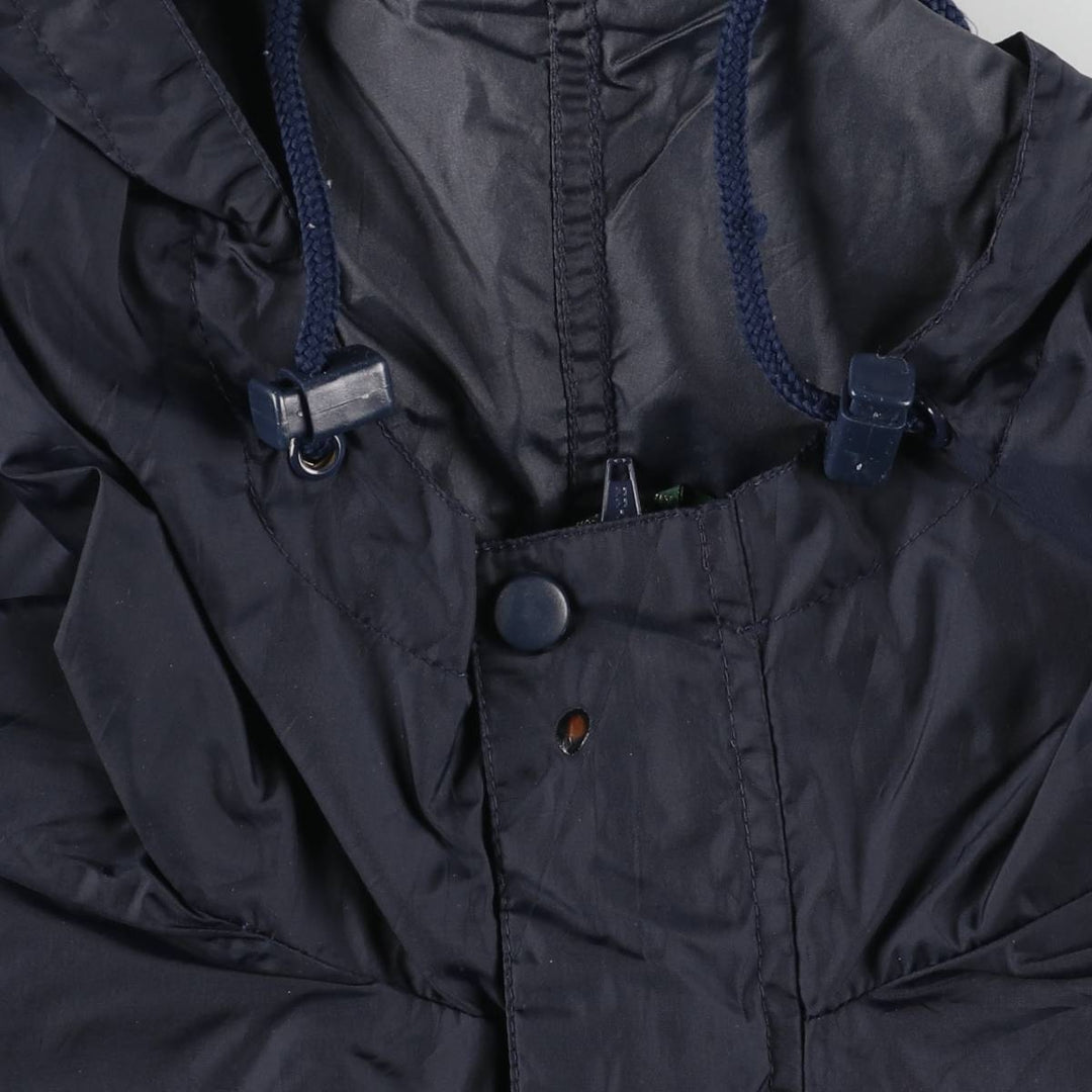 Vintage 90'S J.Crew anorak parka, size M, men's Nylon navy blue type Vintage Second Hand