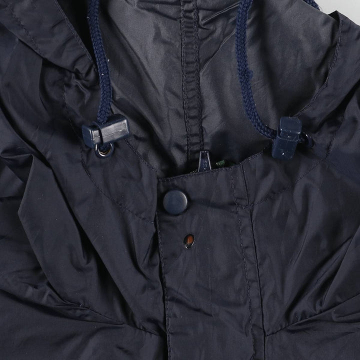 Vintage 90'S J.Crew anorak parka, size M, men's Nylon navy blue type Vintage Second Hand
