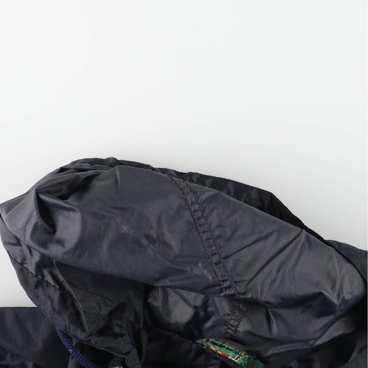 Vintage 90'S J.Crew anorak parka, size M, men's Nylon navy blue type Vintage Second Hand